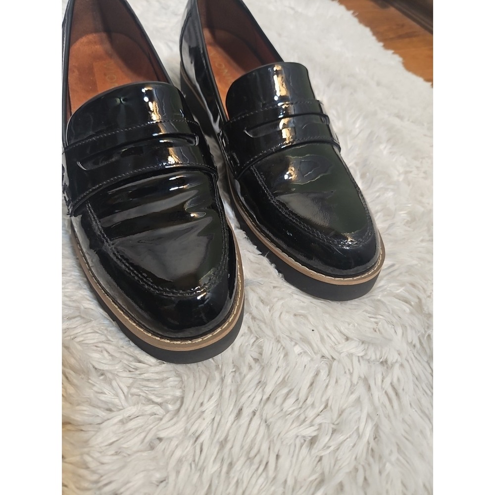 Vionic Cheryl Patent Leather Penny Loafers Black Shoes Women's EU 39 US 8 - Picture 3 of 10